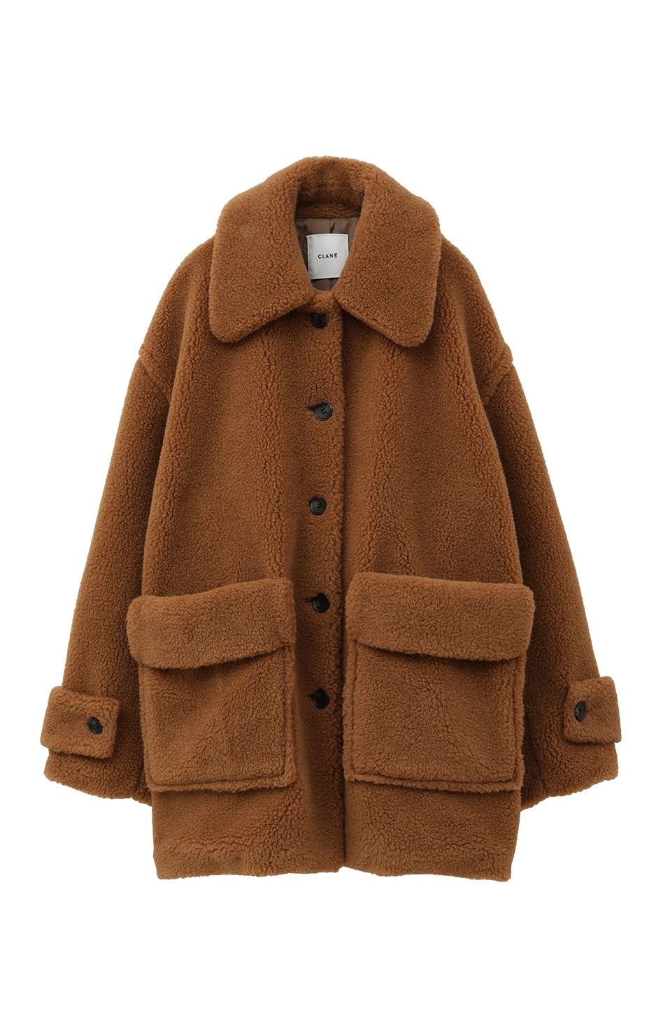 CLANE - ラージポケット ボア オーバーコート - RIDGE POCKET BOA OVER