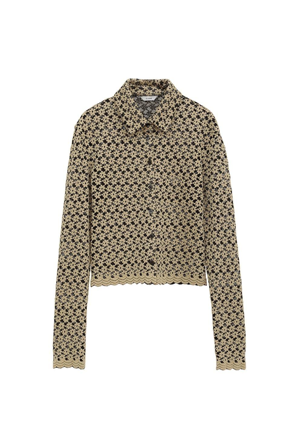 CLANE - フラワーレースシャツ - 3D FLOWER LACE SHIRT (MIX) | ADDICT