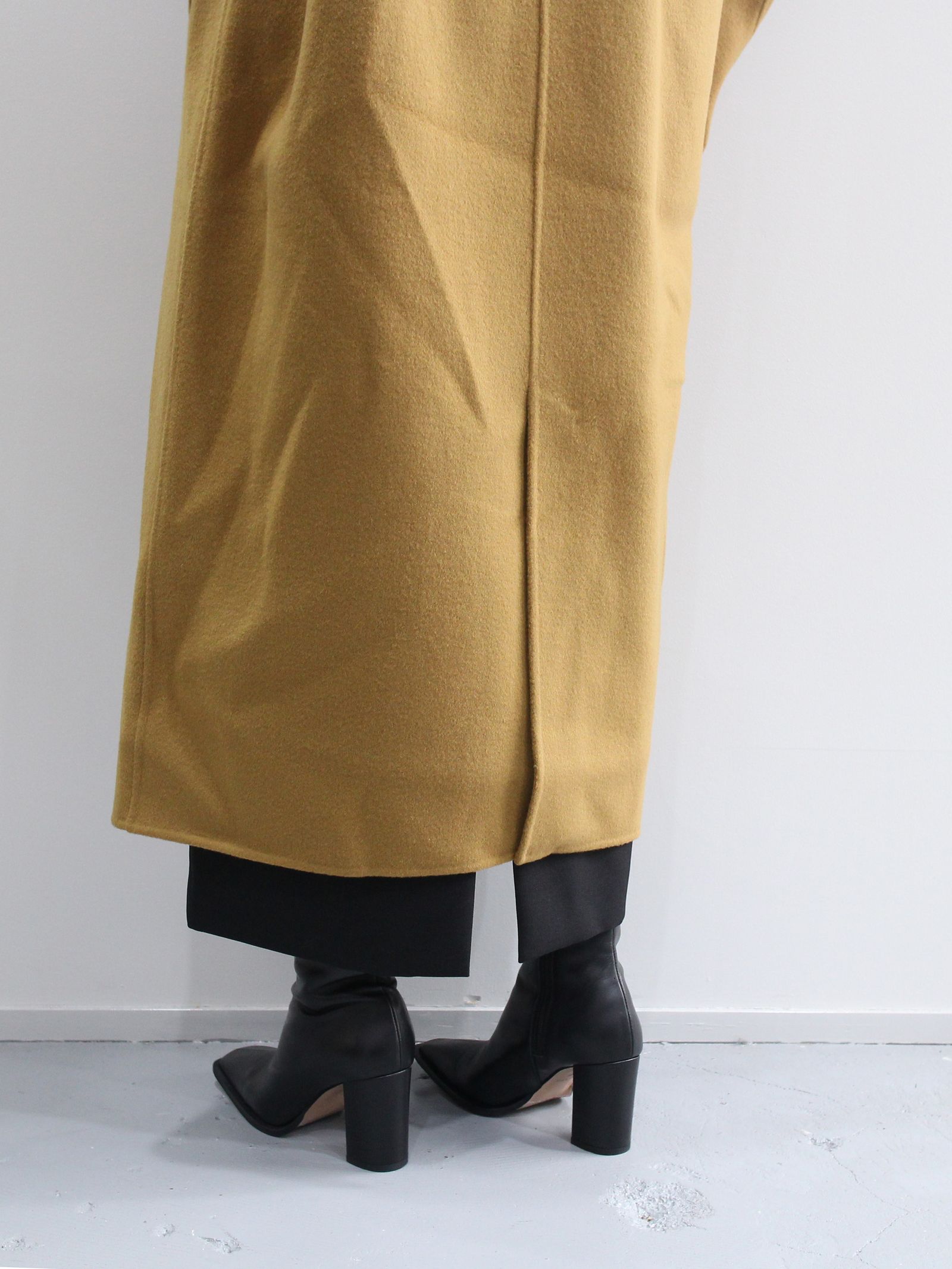 ETRE TOKYO - ダブルブレストリバーロングコート - BEIGE | ADDICT WEB