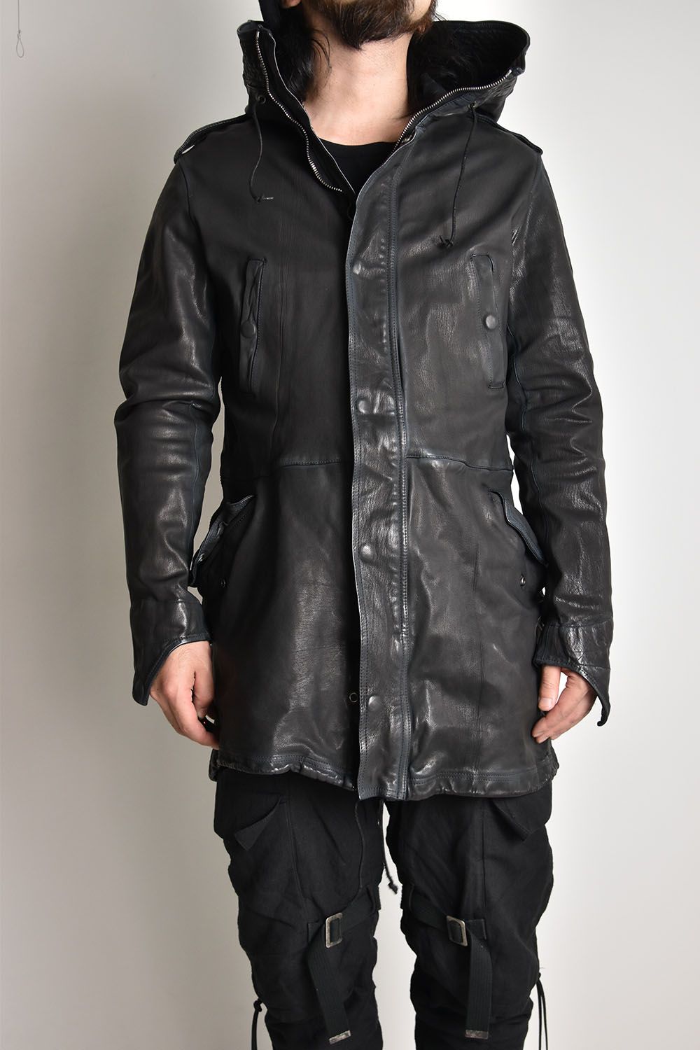 ISAMU KATAYAMA BACKLASH - Goat Leather Mods Coat