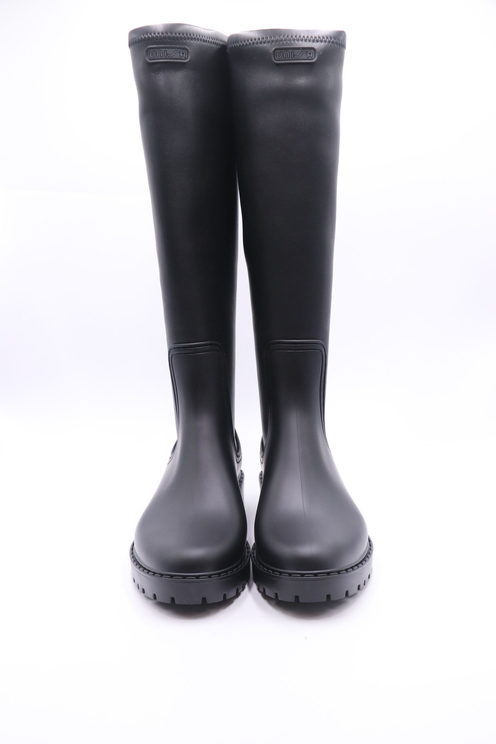 UNISA - ARLO ラバー ロングストレッチ レインブーツ ヒール3.5