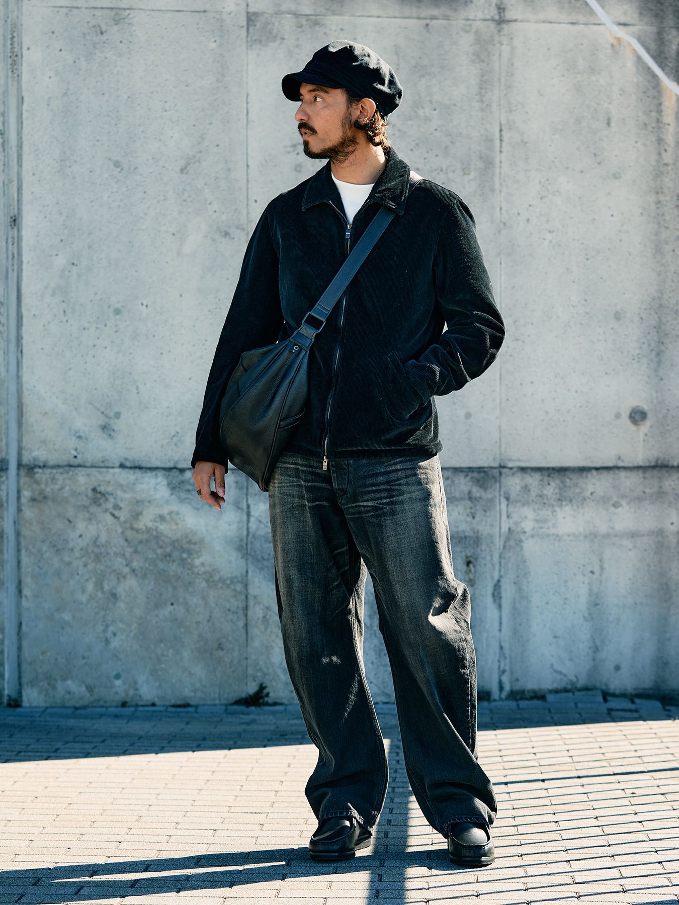 wjk - vintage work cap / ヴィンテージ ワークキャップ / ブラック