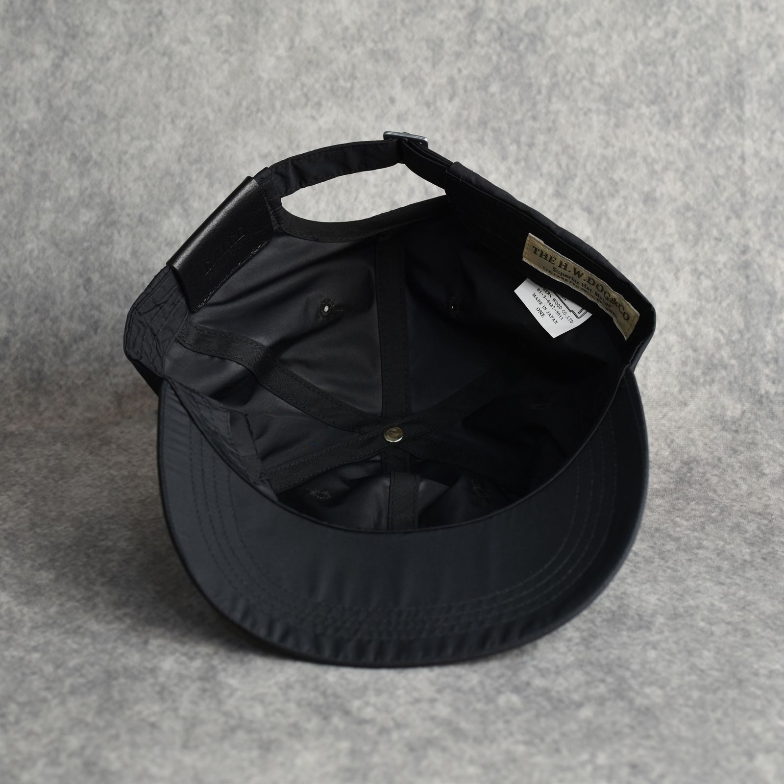 CALEE - × THE H.W.DOG&CO. EMBROIDERY UNION CAP (BLACK) / ザ エイチ