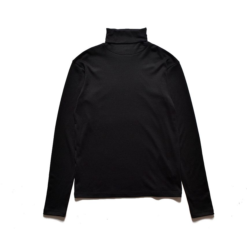 MINEDENIM - Wool Turtleneck L/S （BLK） / ウールタートルネック