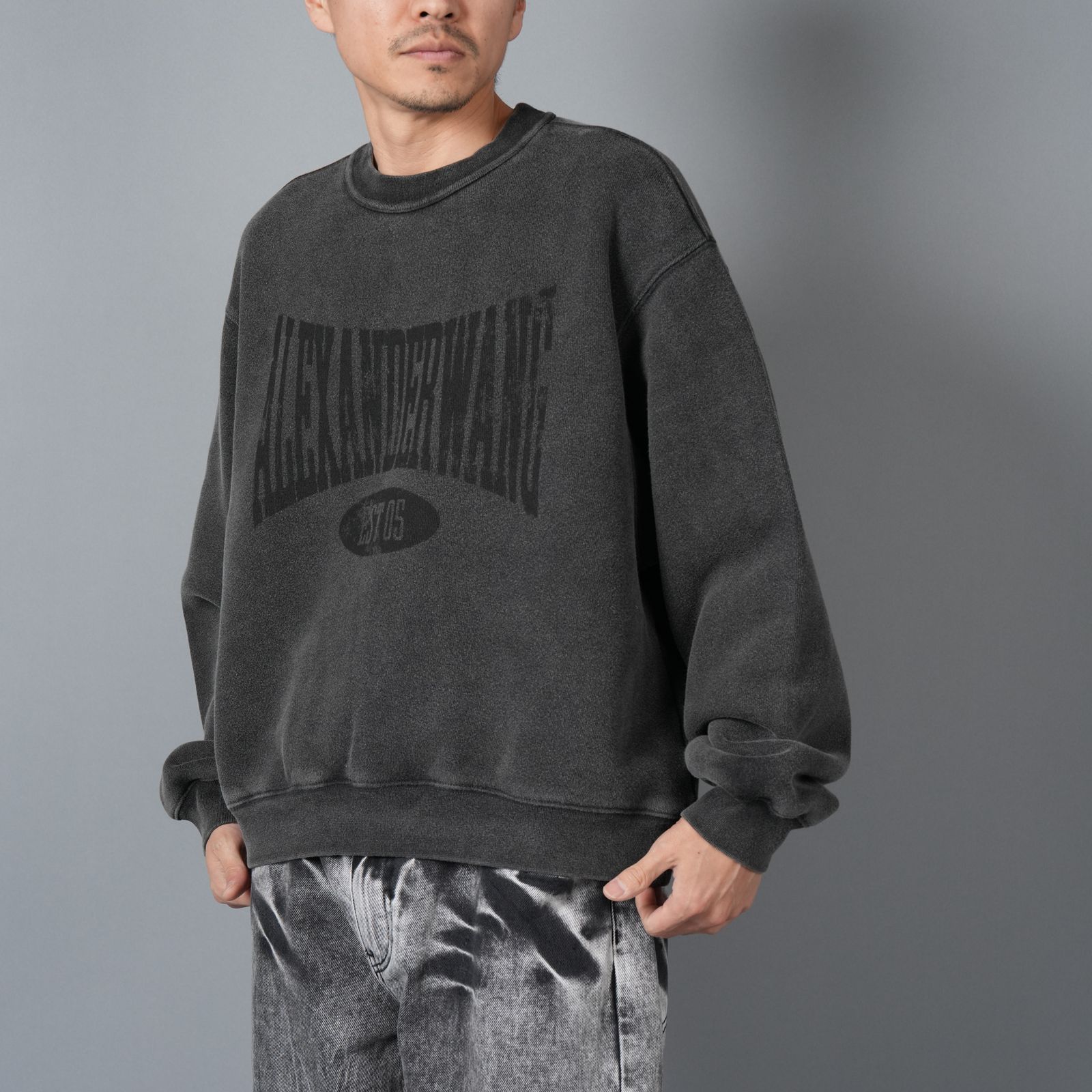 alexander wang - GRAPHIC CREWNECK SWEATSHIT / グラフィック クルー