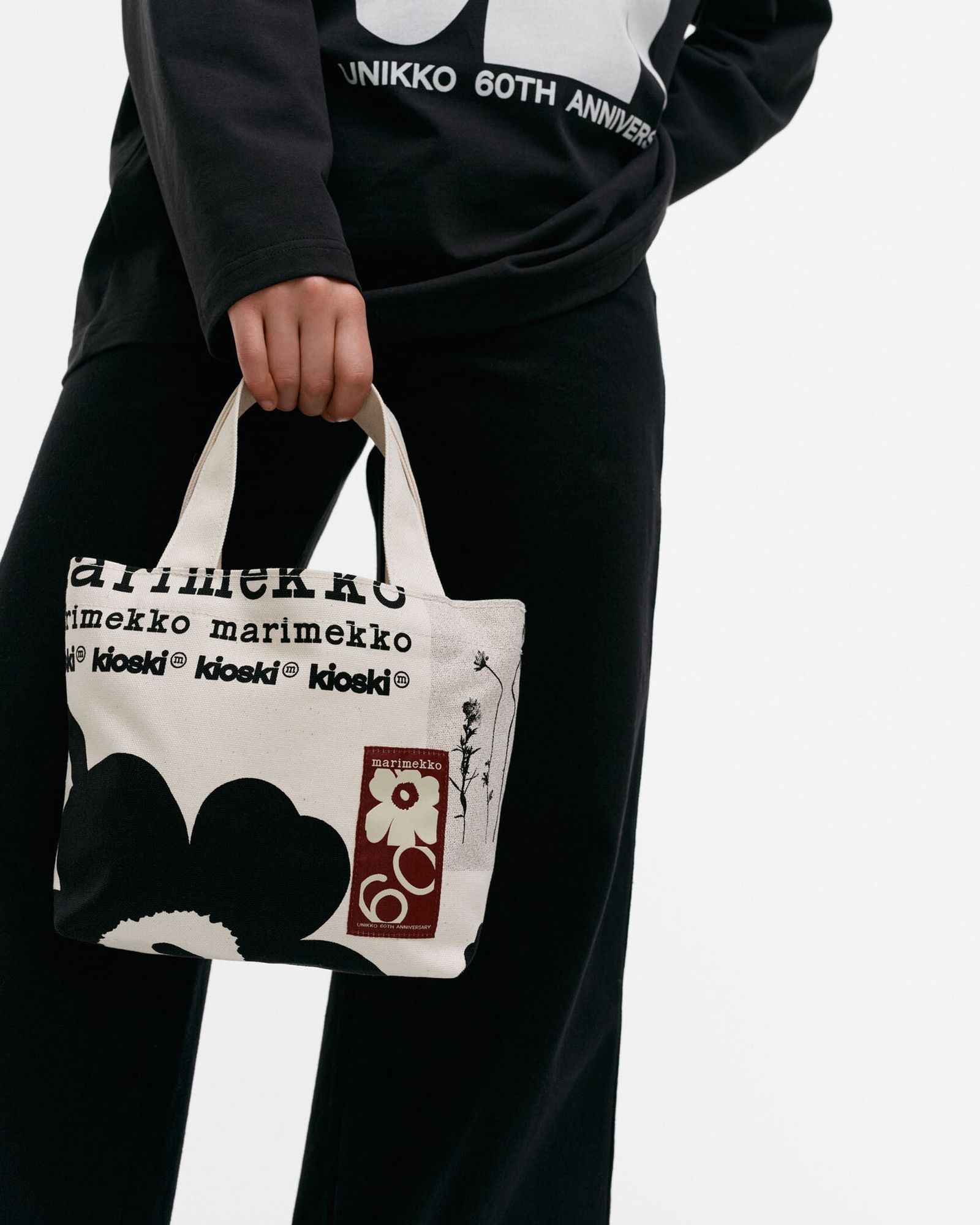 Marimekko - Nyytti Unikko Tribute 60th / トートバッグ / ブラック