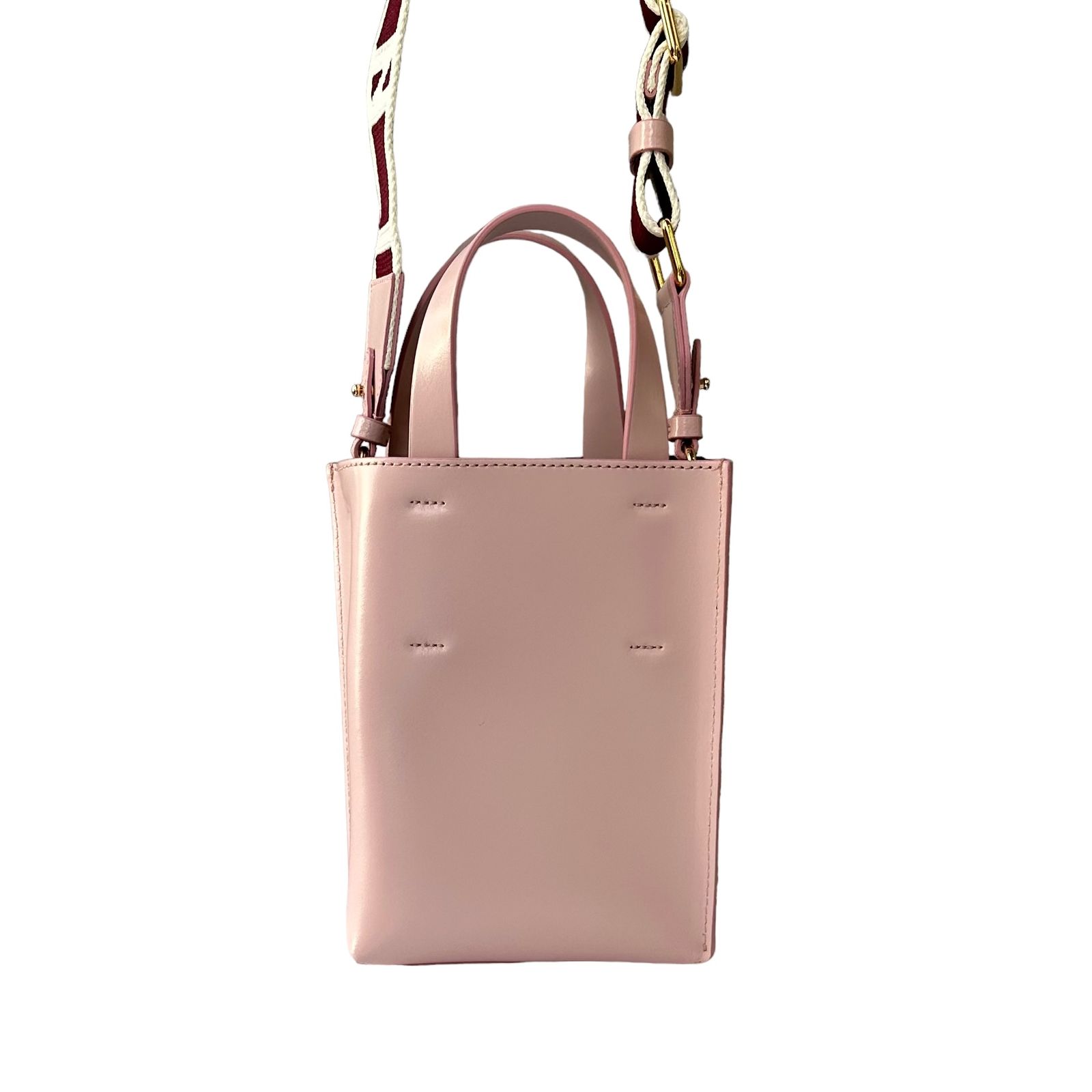 MARNI - レザー MUSEO ナノ トートバッグ / ショルダーバッグ / 牛革