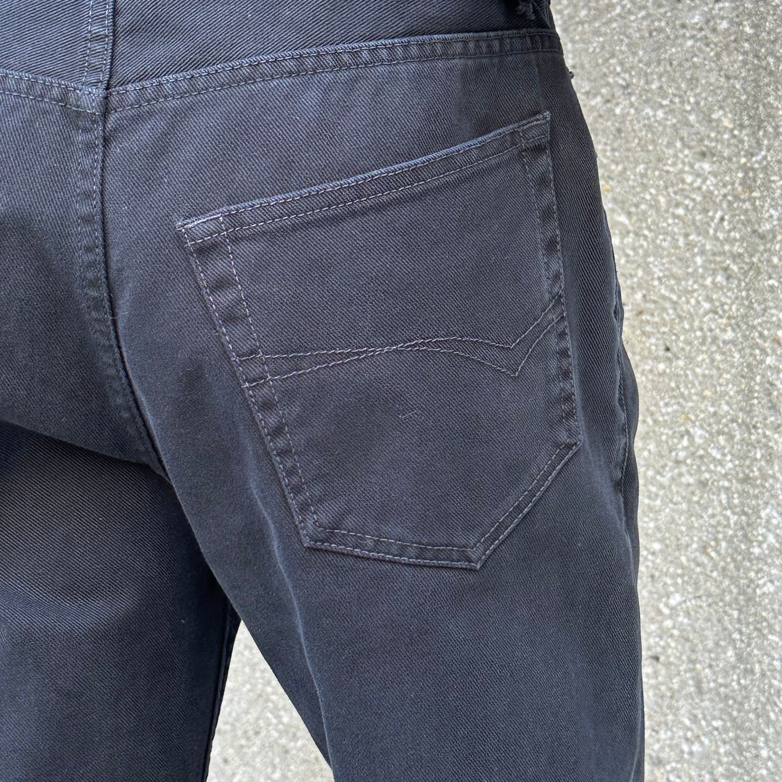 BALENCIAGA - 膝ダメージスリムBLKデニム / デニム / ダメージ