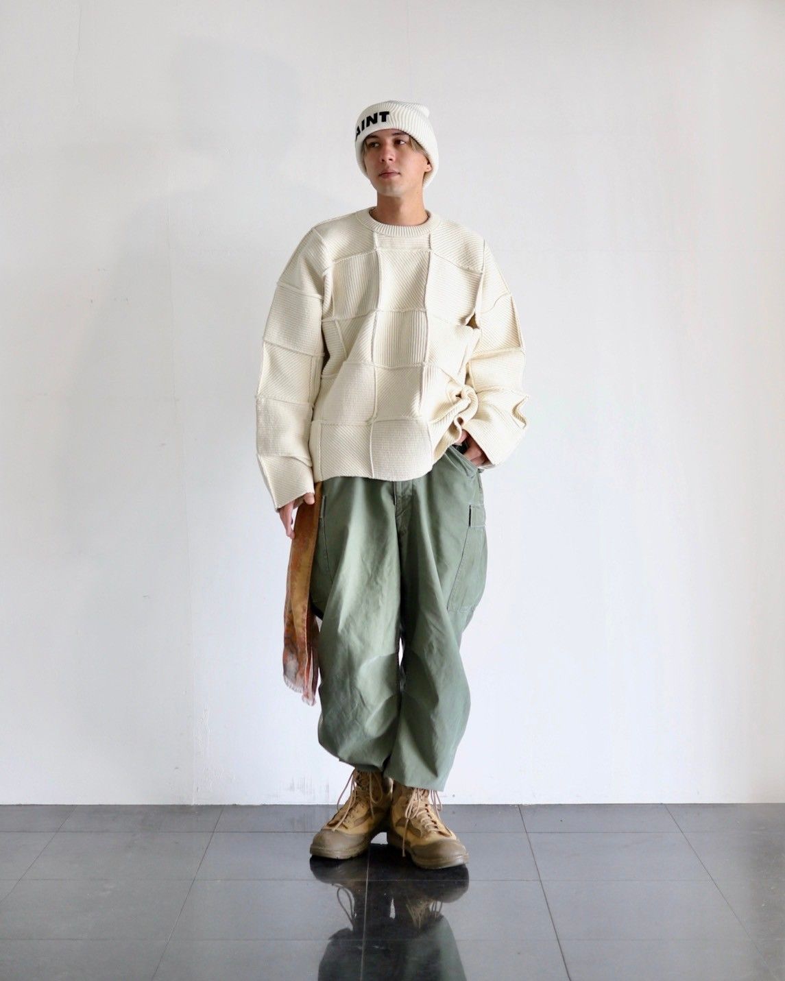 yoke PATCHWORK RIB SWEATER サイズ1 YOKE ヨーク 24SS PATCHWORK RIB