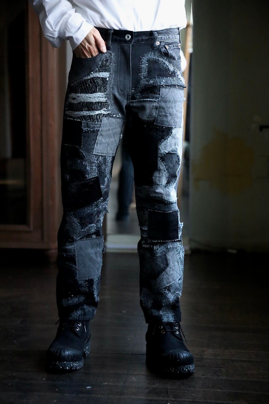 JUNYA WATANABE MAN - ジュンヤワタナベマン25SSパッチワークMIXデニム