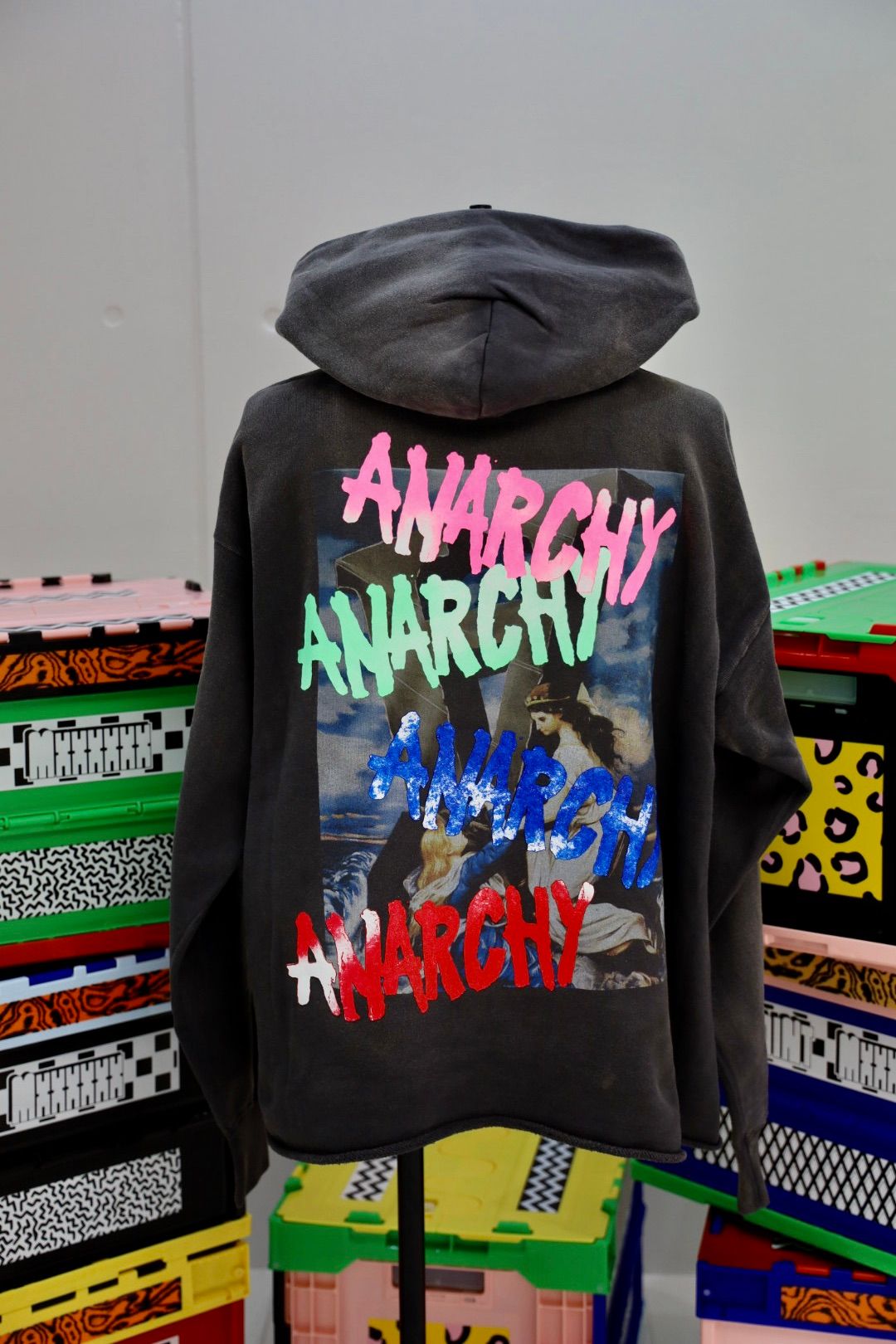 SAINT M×××××× - セントマイケル HOODIE ANARCHY(SM-HR1-0000-119