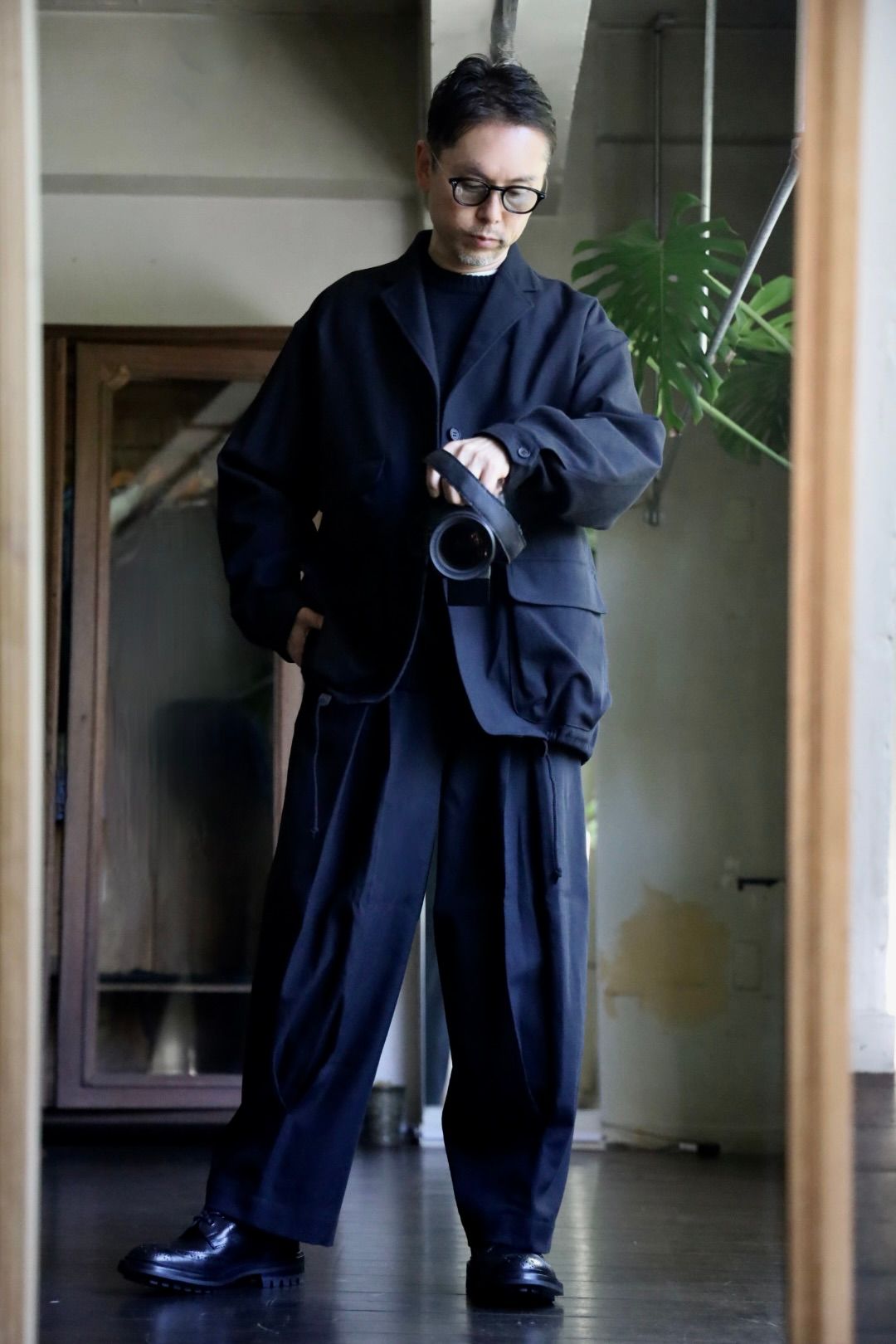 COMME des GARCONS HOMME - コムデギャルソンオム24AW 綿ウールサージ