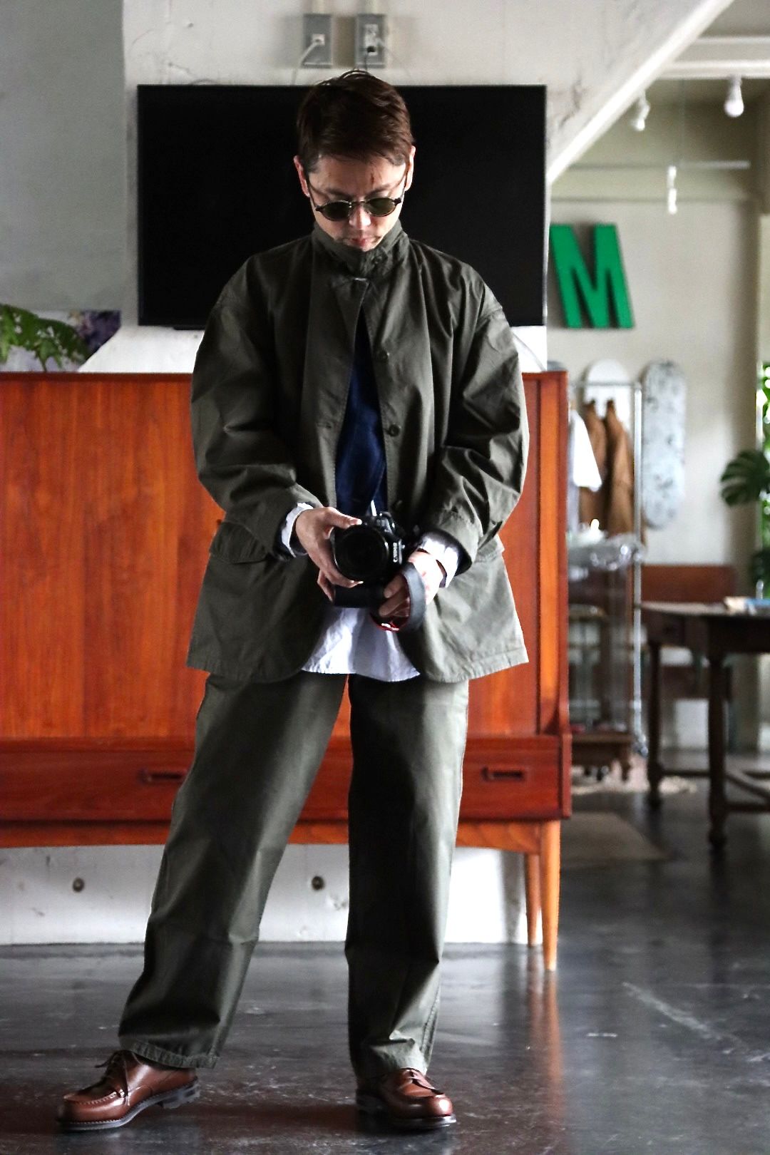 FreshService OVERDYED LEFT TWILL ENGINEER JACKET