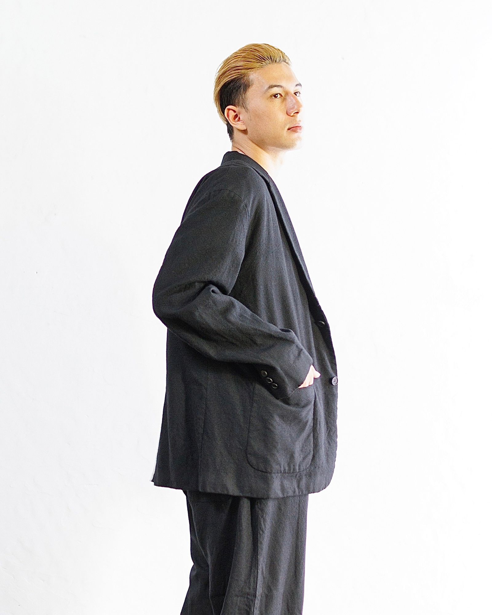 コムデギャルソン オム 縮絨ジャケット セットアップスタイル 新作発売