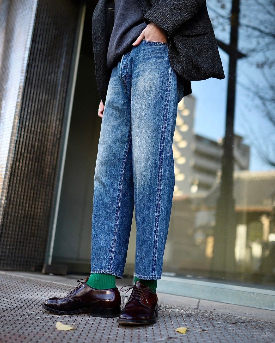 A.PRESSE アプレッセ 2024 Style1 Washed Denim Pantsスタイル | 4011