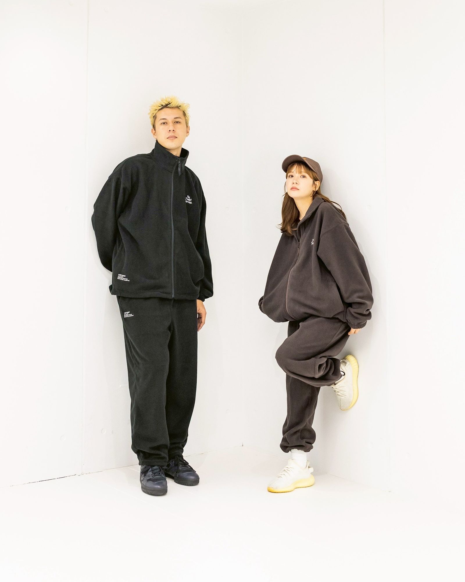 FreshService - ReFresh!Service. “FLEECE TRACK SUIT”(BLACK) | MARK