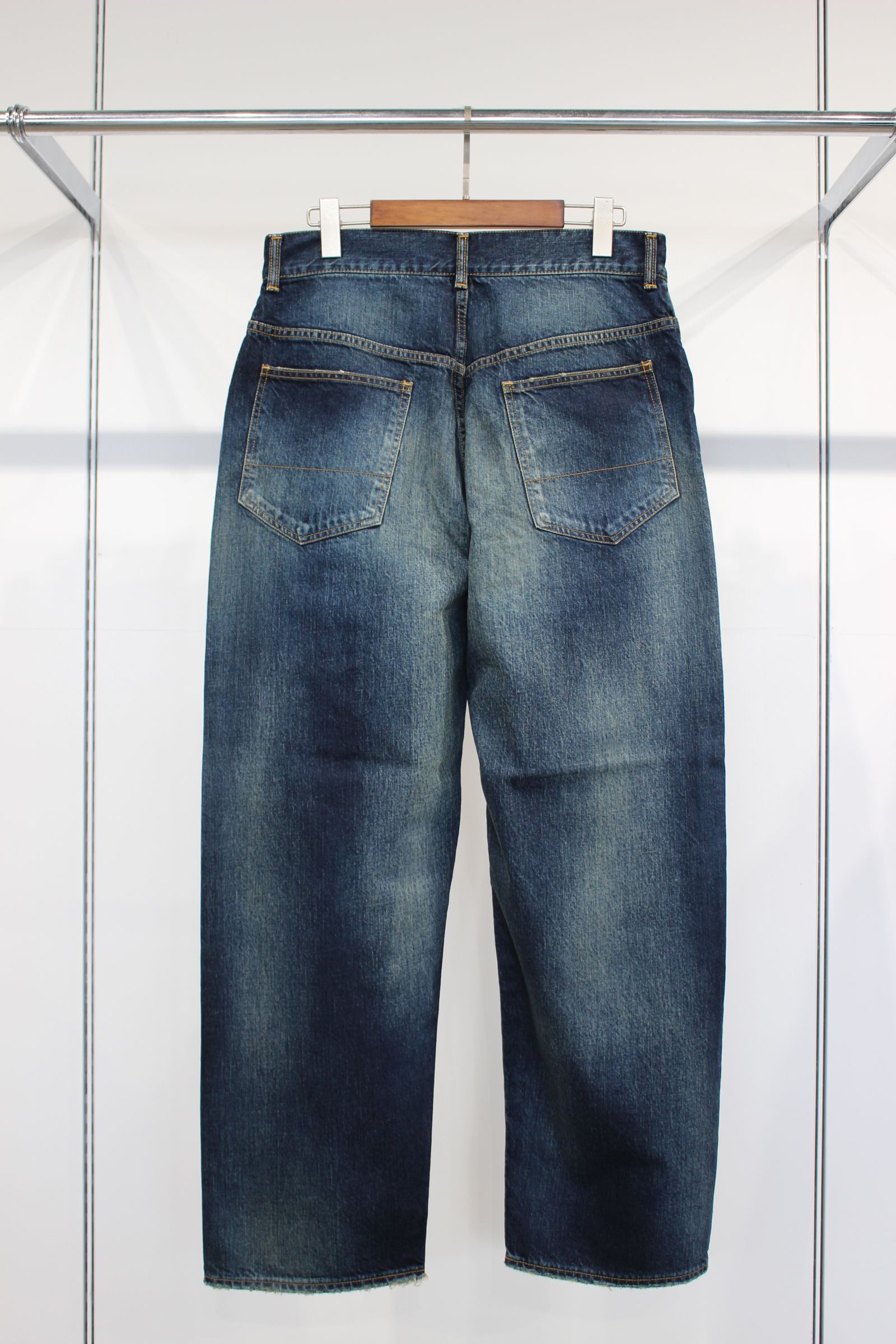 ANCELLM - AGING TAPERED 5P DENIM PANTS | INDIGO | デニム | NapsNote