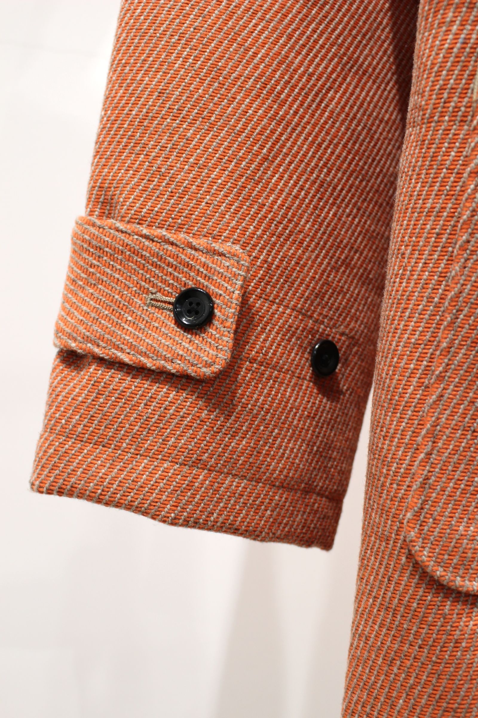 INTERIM - HYPER BIG CASHMERE HEAVY ROYAL NAVY DUFFEL COAT | ORANGE