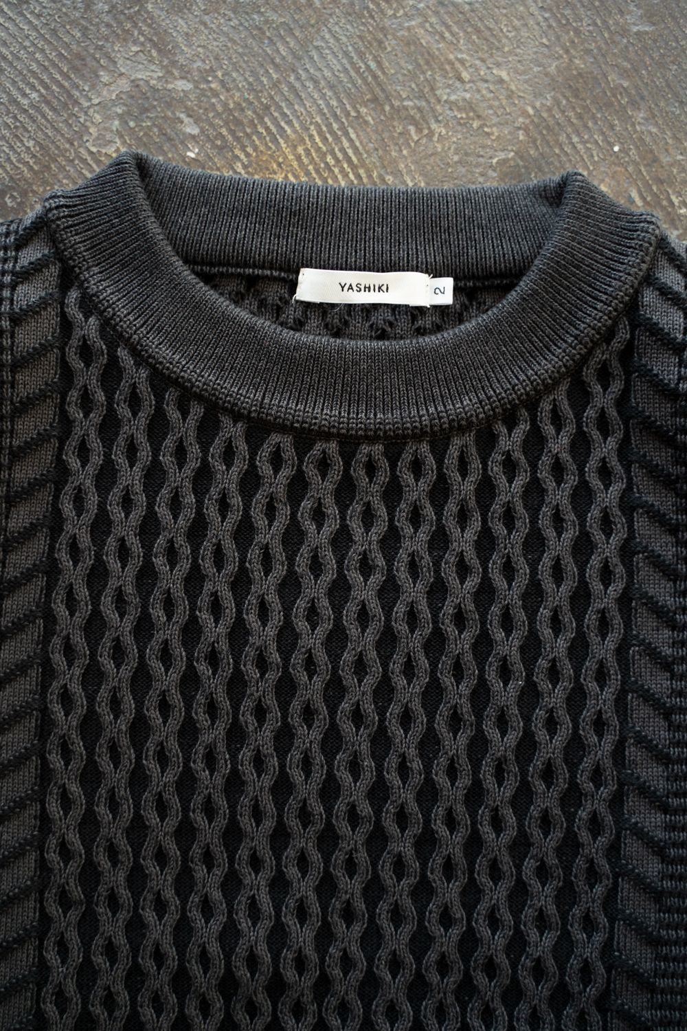 YASHIKI - 【ラスト1点】【25AW】Fubuki Knit(BLACK) | Salty