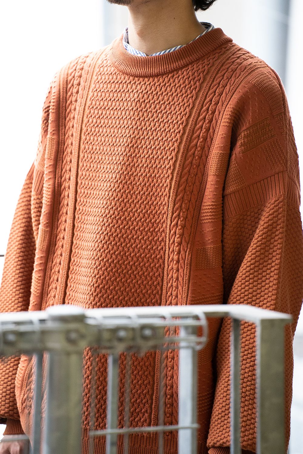 YASHIKI - 【ラスト1点】【22AW】Arare Knit(ORANGE) | Salty