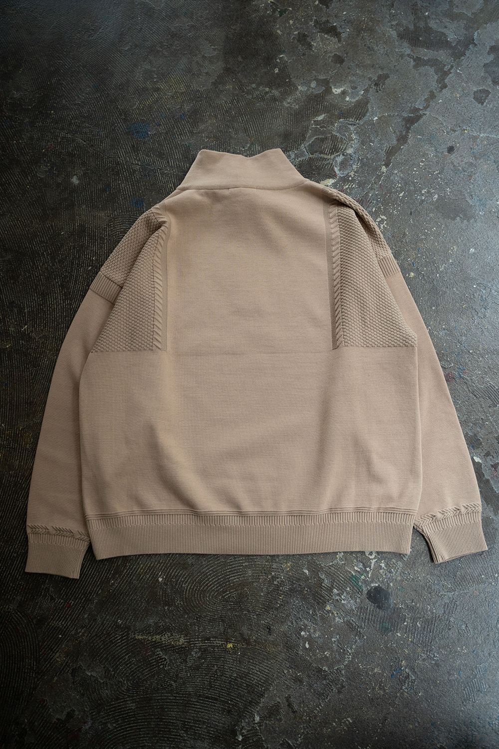 YASHIKI - 【ラスト1点】Suikyo Half Zip Knit(PINK) | Salty