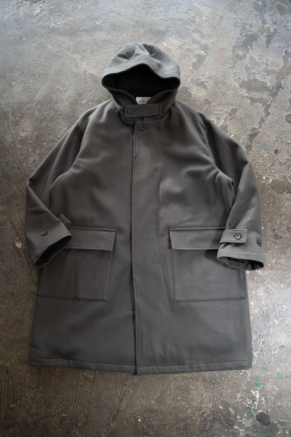 STILL BY HAND - 【ラスト1点】【24AW】ラムウールメルトンフード