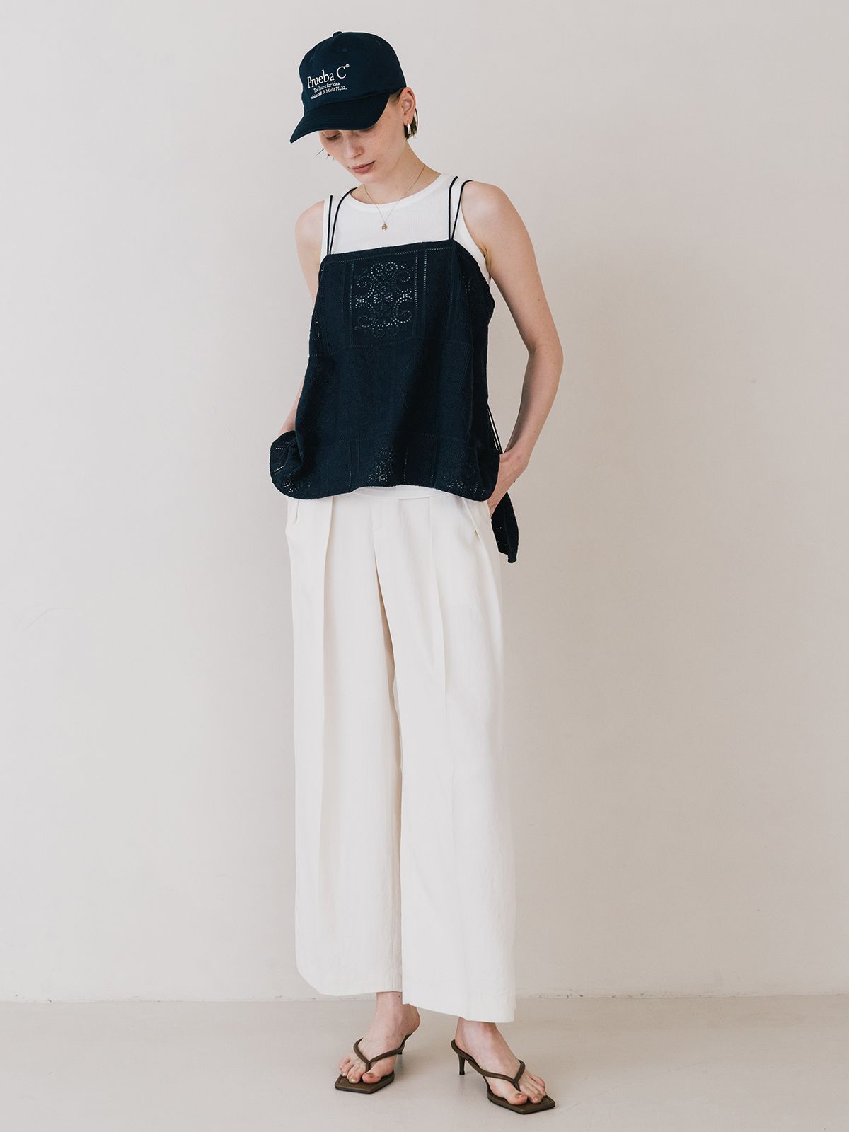 CREDONA - CUTWORK LACE CAMI / カットワーク レースキャミソール