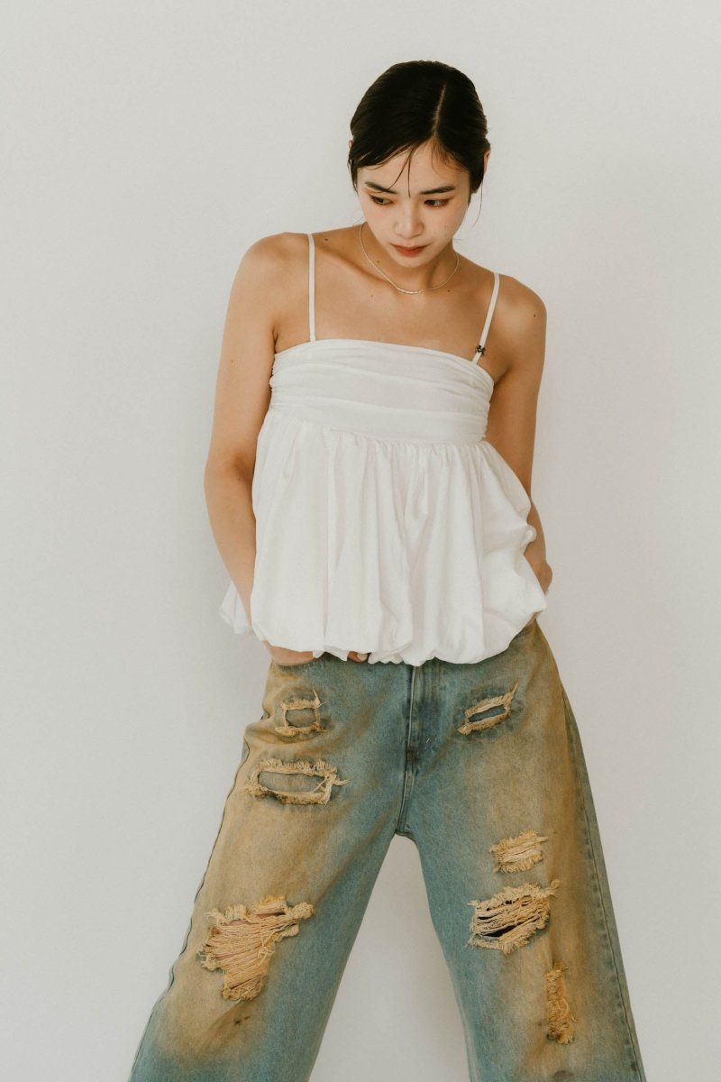 Knuth Marf - 2way peplum tops / 2ウェイ ペプラムトップス (ミント