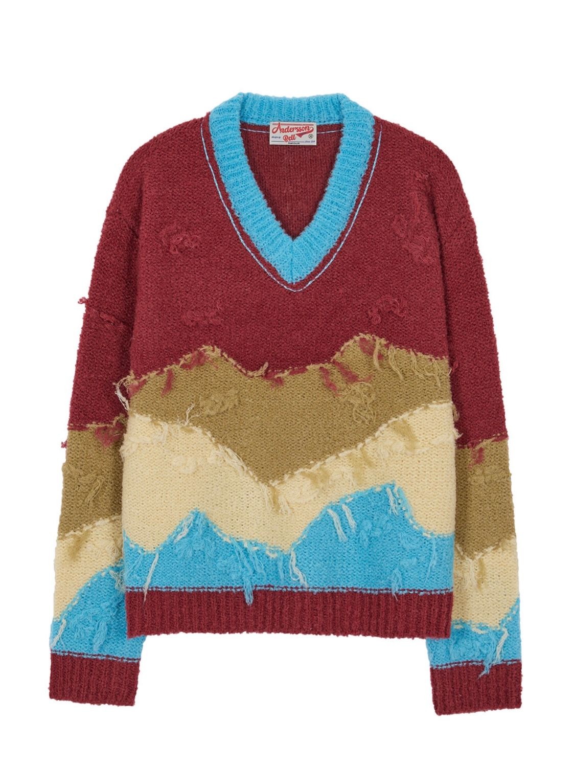 ANDERSSON BELL - 【21AW】マルチカラー フレイ フリンジVネックニット