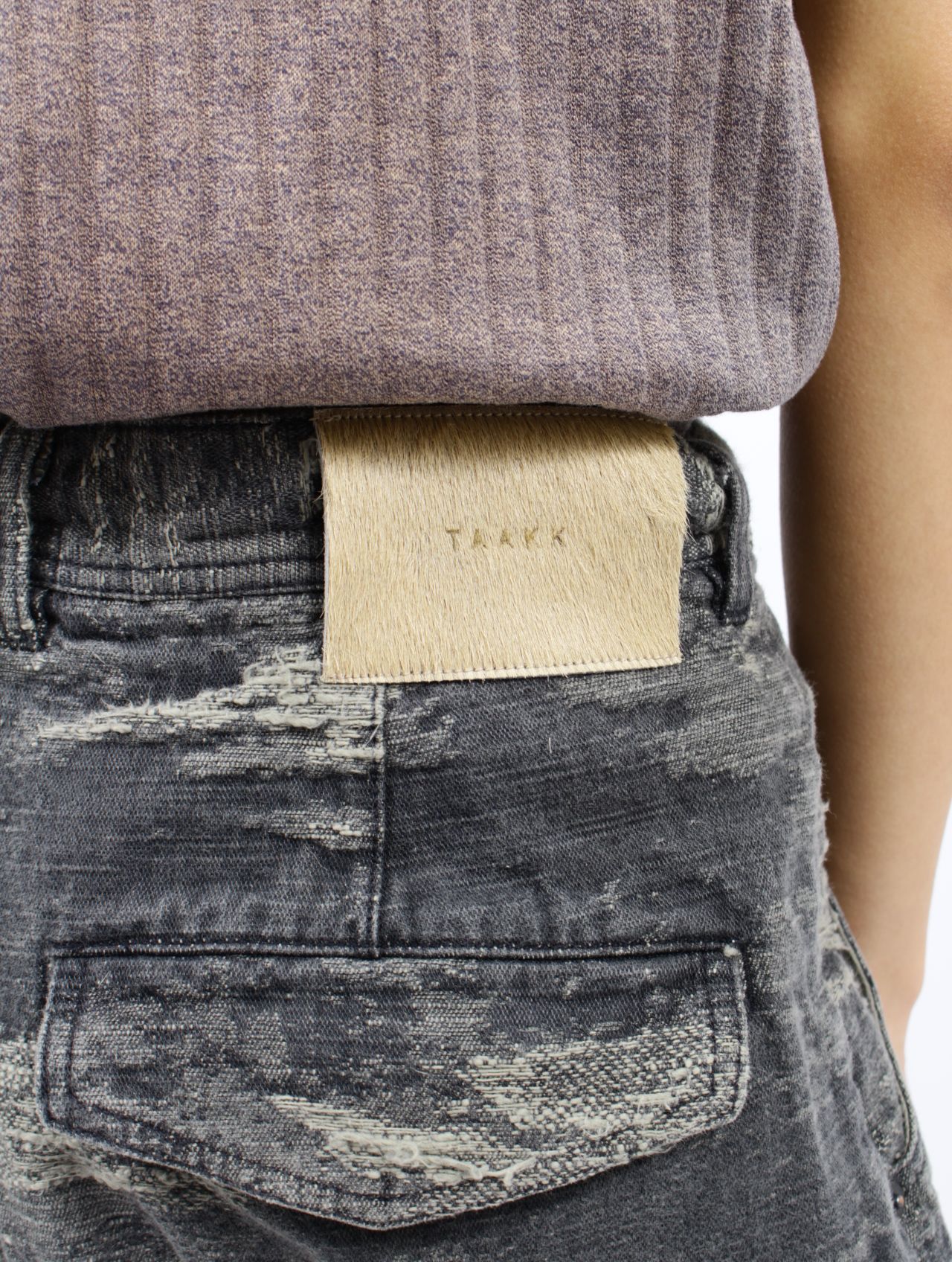 TAAKK - 【25AW】デニム デザイン トラウザーズ ワイドパンツ / DESIGN