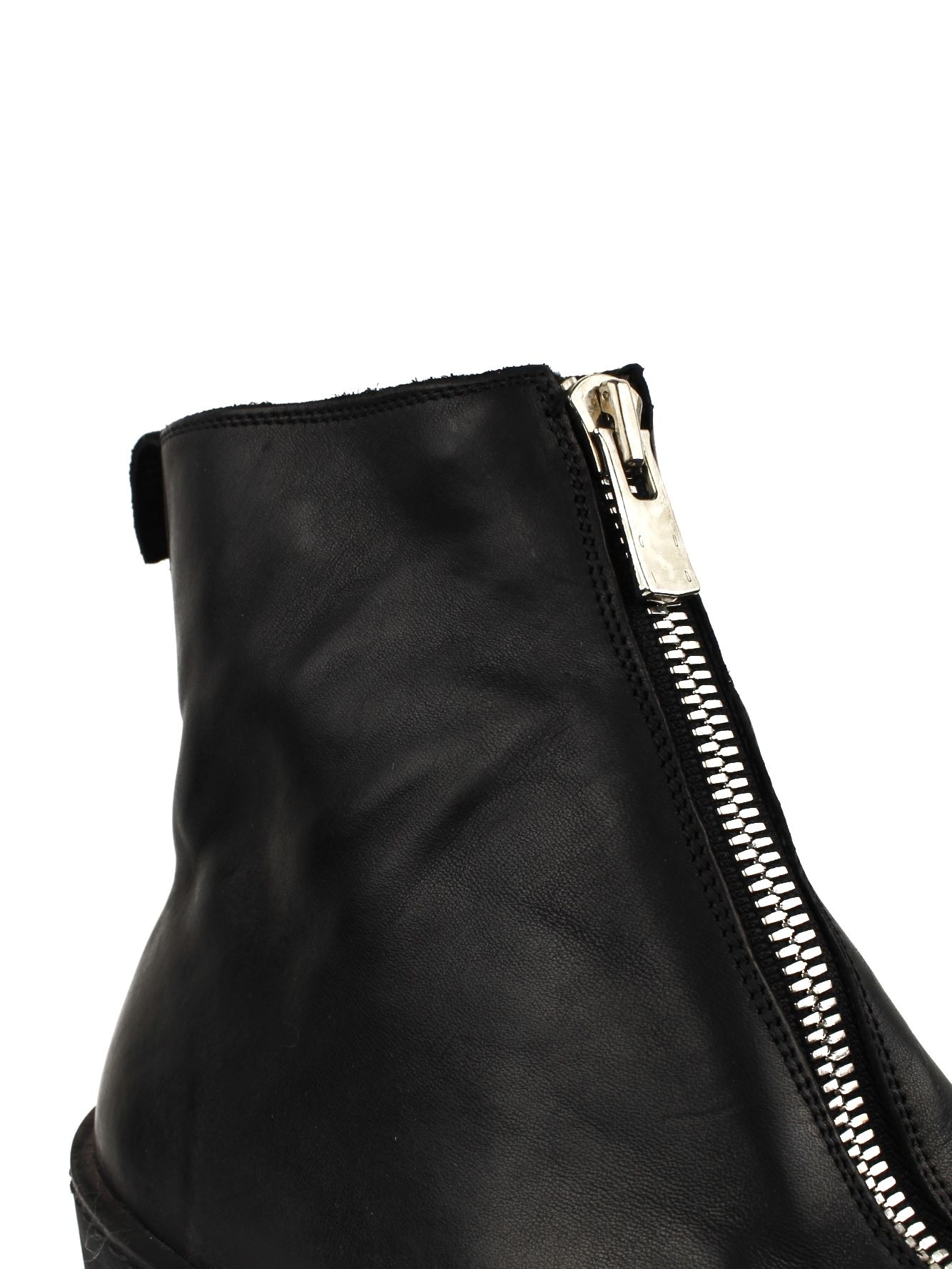 GUIDI - 【PLS】馬革 フロントジップ ホースレザー ラバーソール