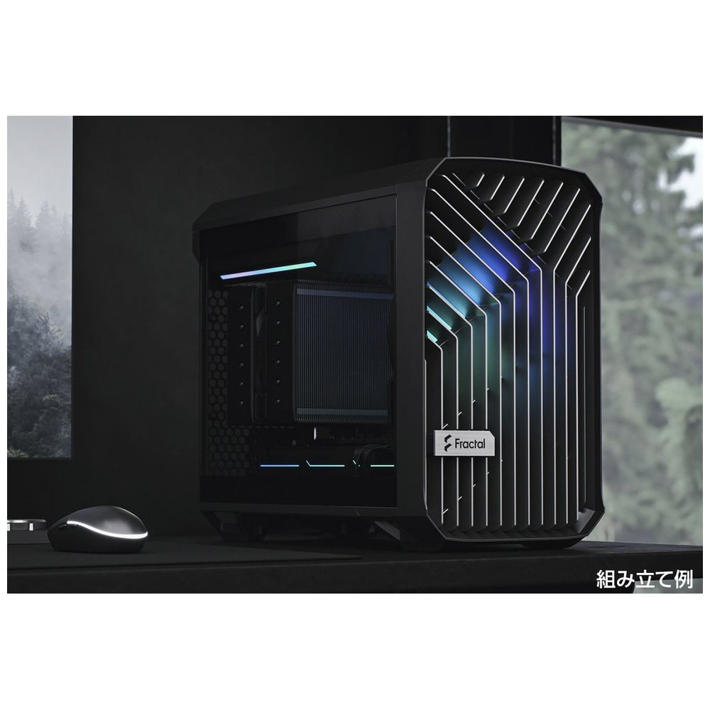 PCケース [Mini-ITX /Mini-DTX] Torrent Nano RGB Black TG Light Tint