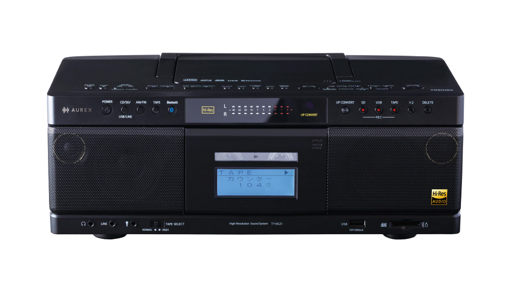 CDラジカセ ブラック TY-AK21(K) ［ワイドFM対応 /ハイレゾ対応