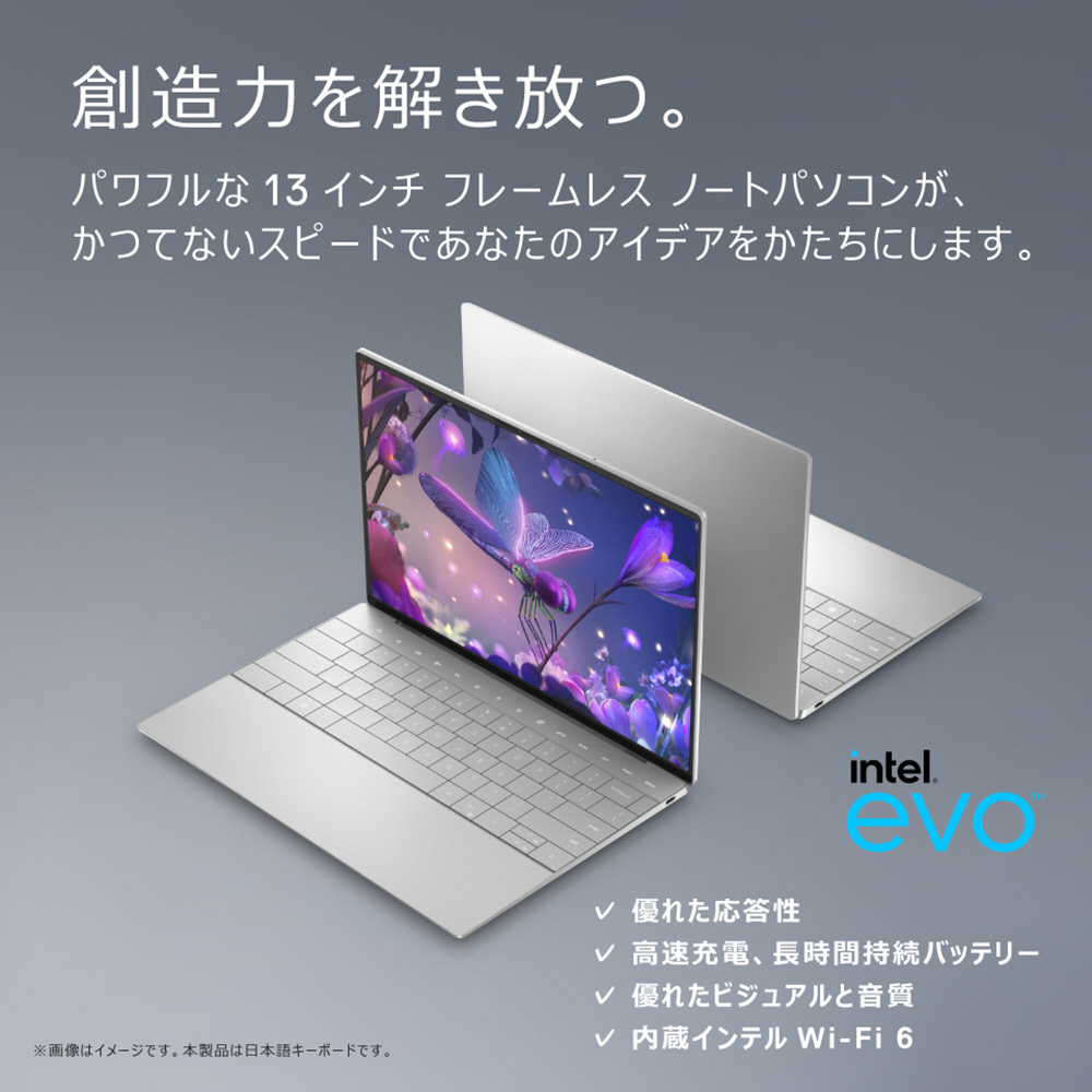 ノートパソコン XPS 13 Plus 9320 プラチナシルバー MXP973-DNLS