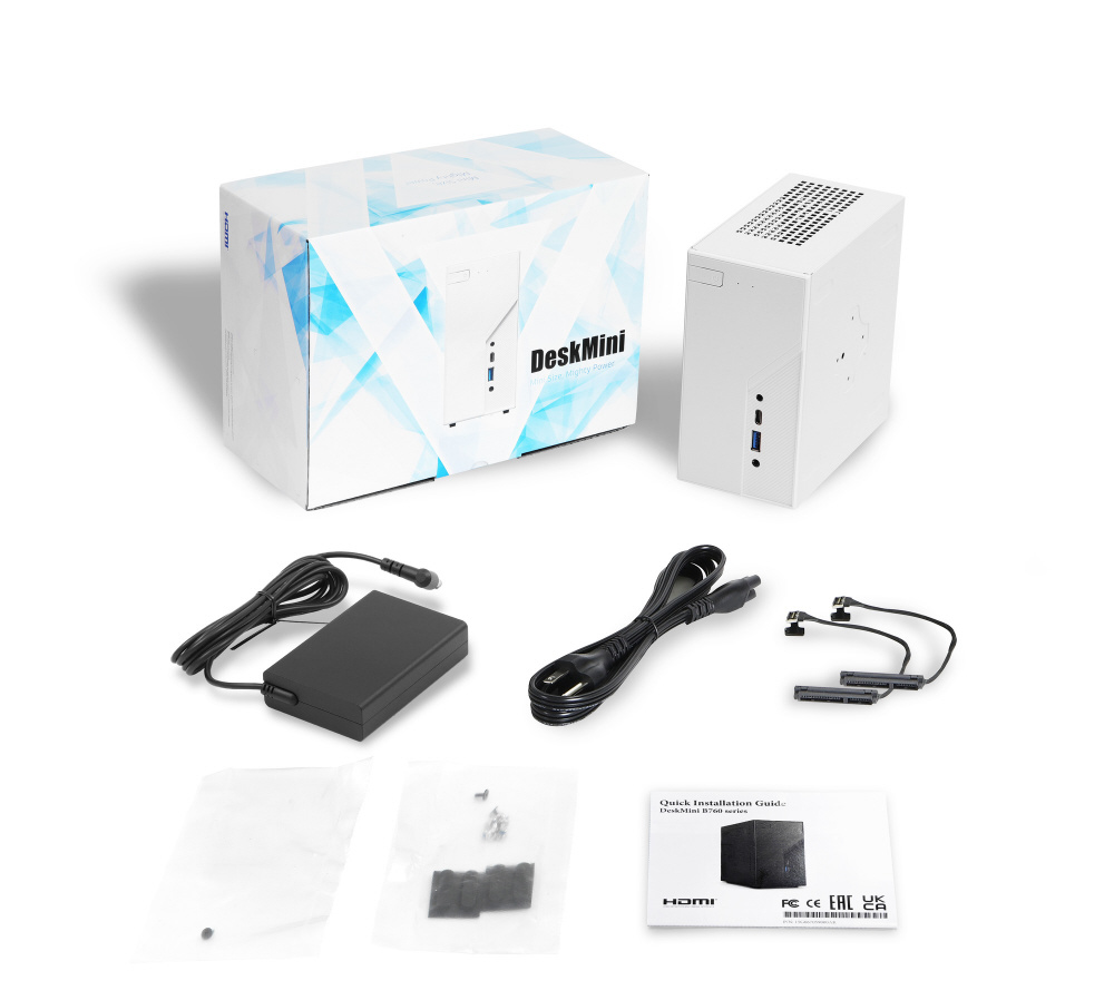 ベアボーン Intel B760チップセット搭載 DeskMini B760/W/BB/BOX/JP