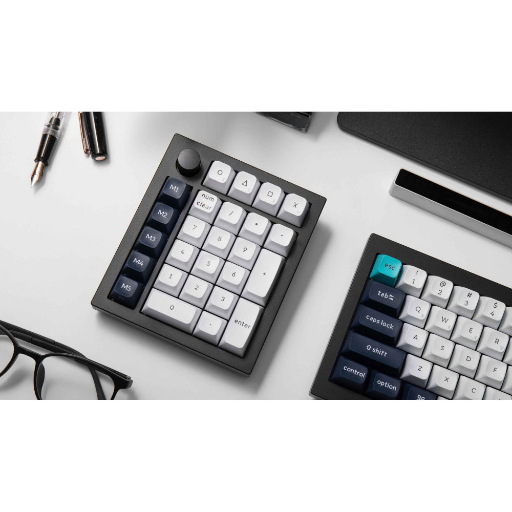 テンキー Q0 Max(茶軸) カーボンブラック Q0M-M3 ［有線・ワイヤレス