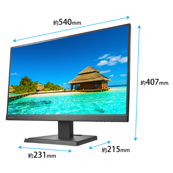 USB-C接続 PCモニター ブラック KH-C242SDB ［23.8型 /フルHD(1920