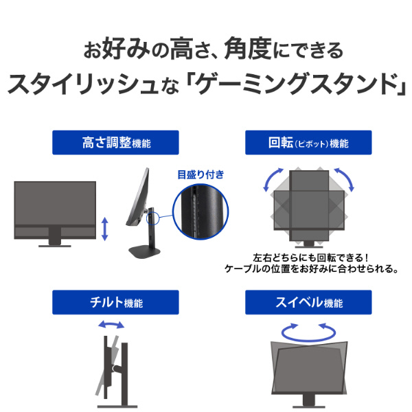 LCD-GD254U ゲーミングモニター GigaCrysta 5年保証 ブラック ［24.5型