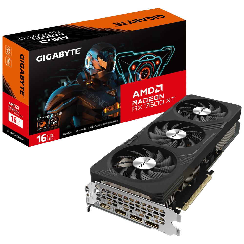 グラフィックボード Radeon RX 7600 XT GAMING OC 16G (GV-R76XTGAMING
