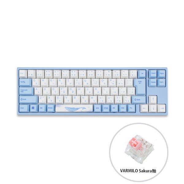 ゲーミングキーボード Sea Melody 桜軸 vm-ma73-wbpe7hj-sakura ［有線