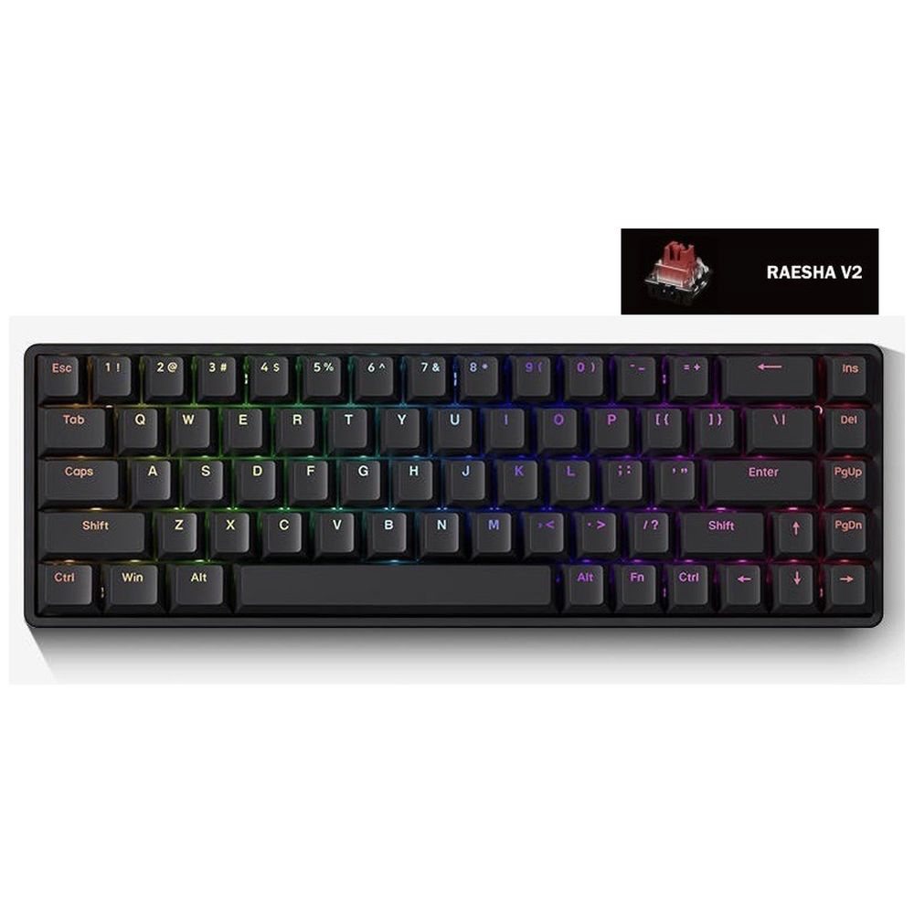 ゲーミングキーボード(ラピッドトリガー対応) ATK68 V2(L版・英語配列