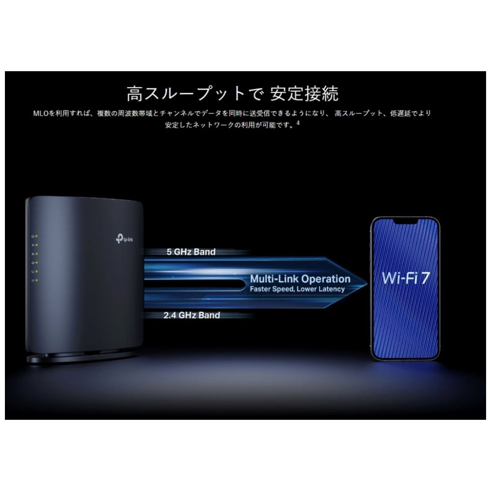 Wi-Fiルーター 2882+688Mbps Archer BE3600 ［Wi-Fi 7(be) /IPv6対応