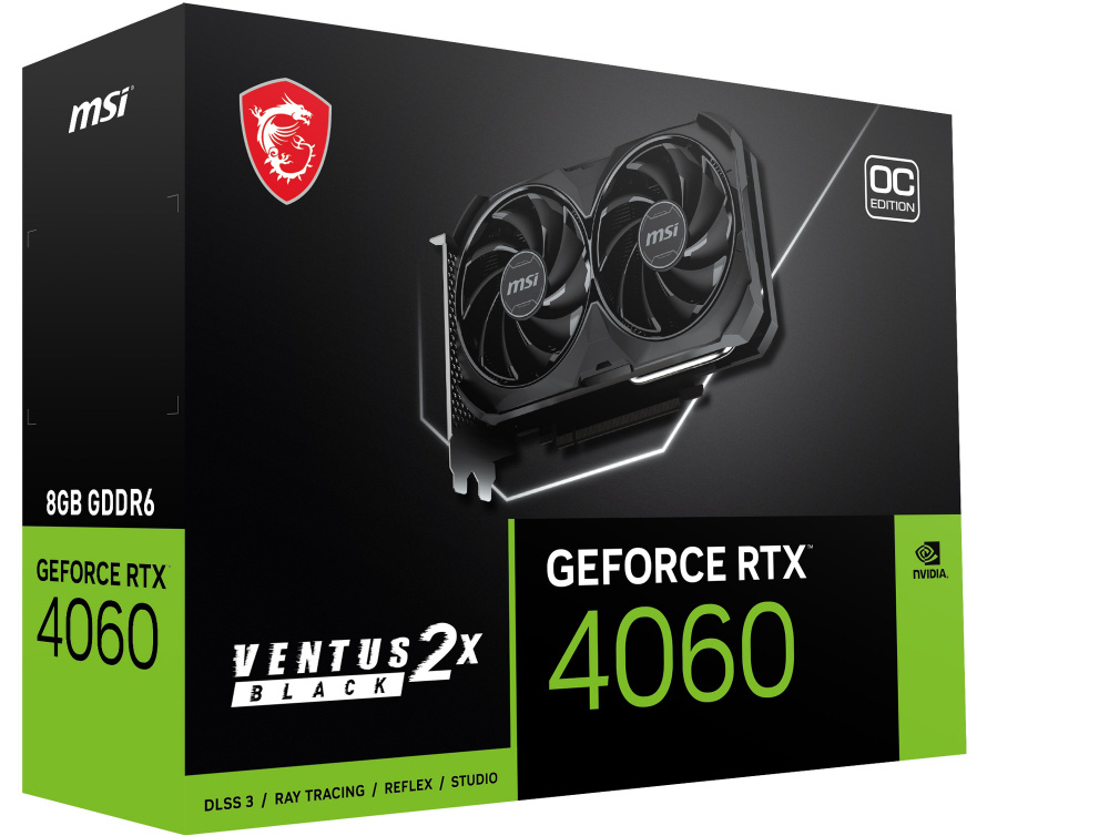 グラフィックボード GeForce RTX 4060 VENTUS 2X BLACK 8G OC