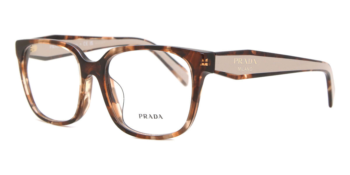 Prada PR 17ZVF Asian Fit 07R1O1 Caramel Tortoise Eyeglasses