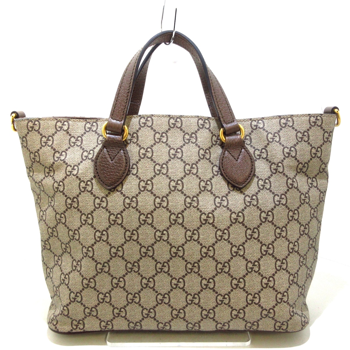 グッチ/トートバッグ/ミスティックキャット GGスプリーム/アイボリー