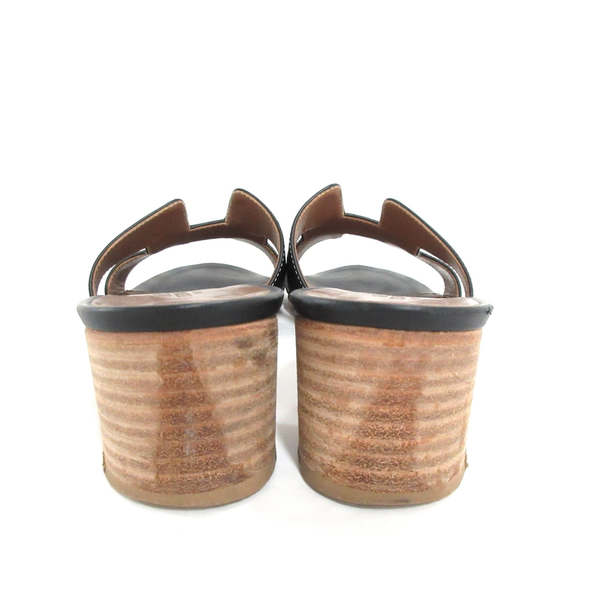 エルメス/サンダル/黒/サイズ：37(日本サイズ23.5cmに相当します)の