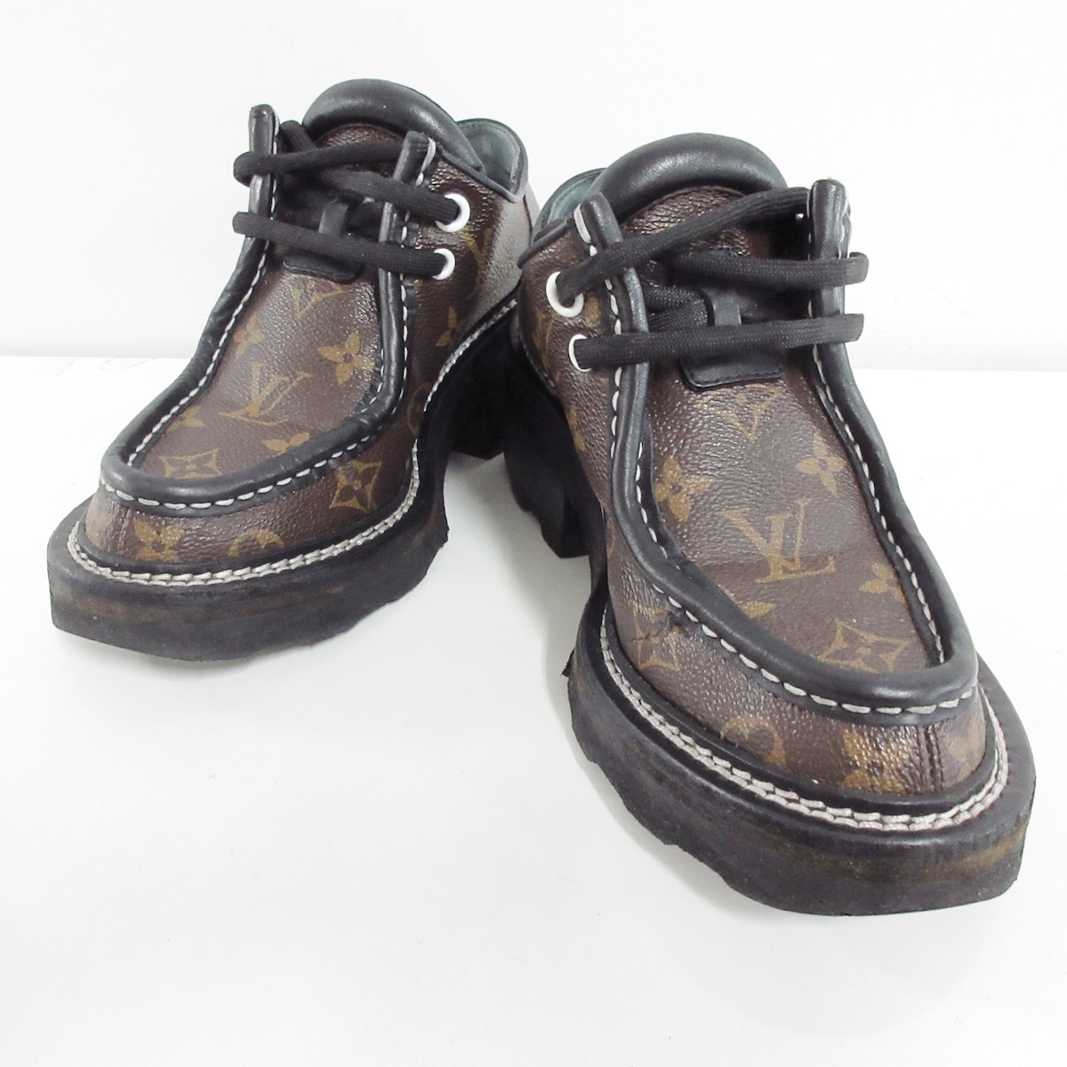ルイヴィトン/シューズ/モノグラム×黒/サイズ：35(日本サイズ22.5cmに