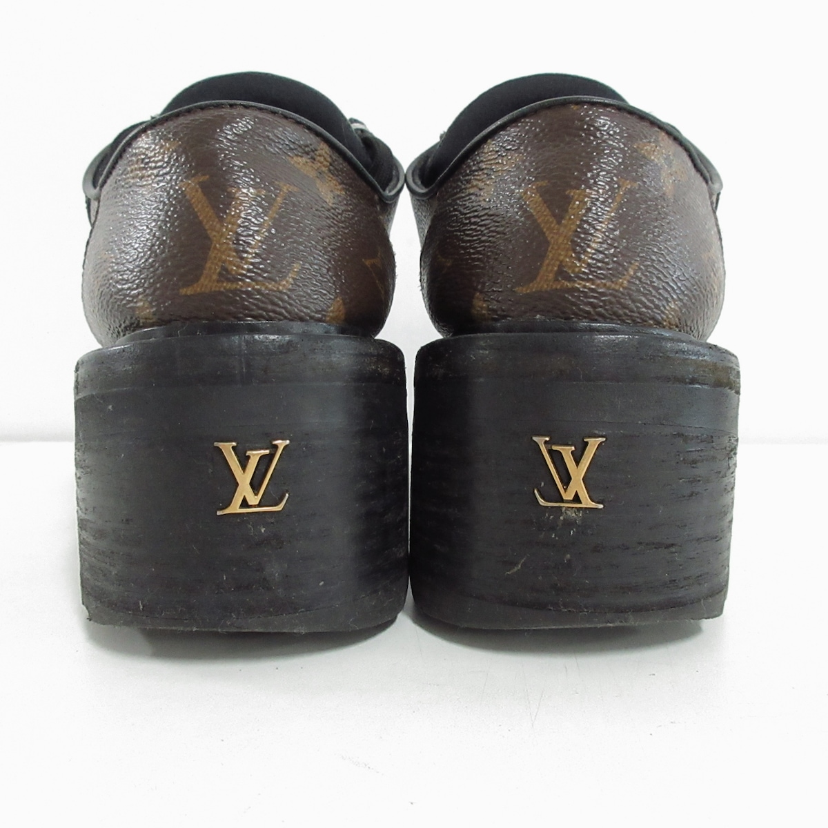 ルイヴィトン/シューズ/モノグラム×黒/サイズ：35(日本サイズ22.5cmに
