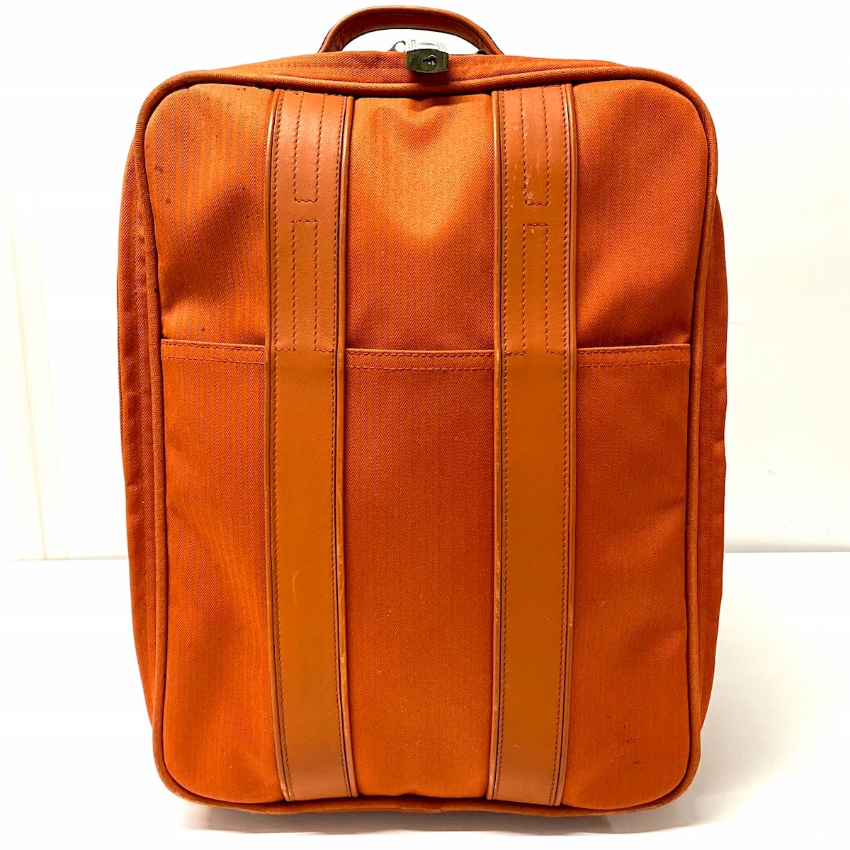 エルメス/キャリーバッグ/アカプルコキャビンミニ/オレンジ/トワル