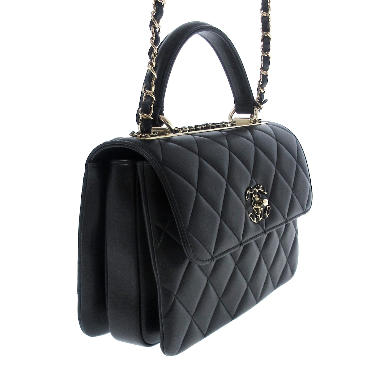 シャネル/ハンドバッグ/トレンディCC/スモールトップハンドルフラップ